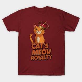 Orange Cat's Meow Royalty T-Shirt